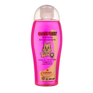 Shampoo Osspret pulguicida gatos x 250 cc