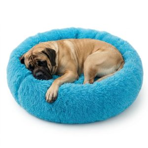 CAMA DONA BEEPAW TERCIOPELO LARGO XL AZUL